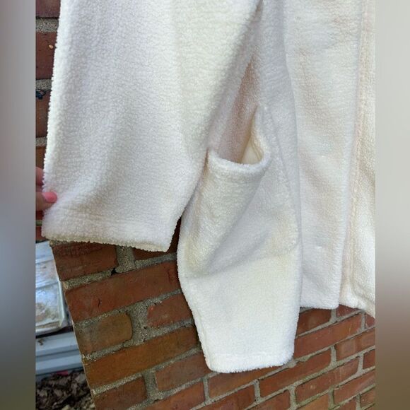 Encore by Idina Menzel Ivory Sherpa Coat - Picture 7 of 12